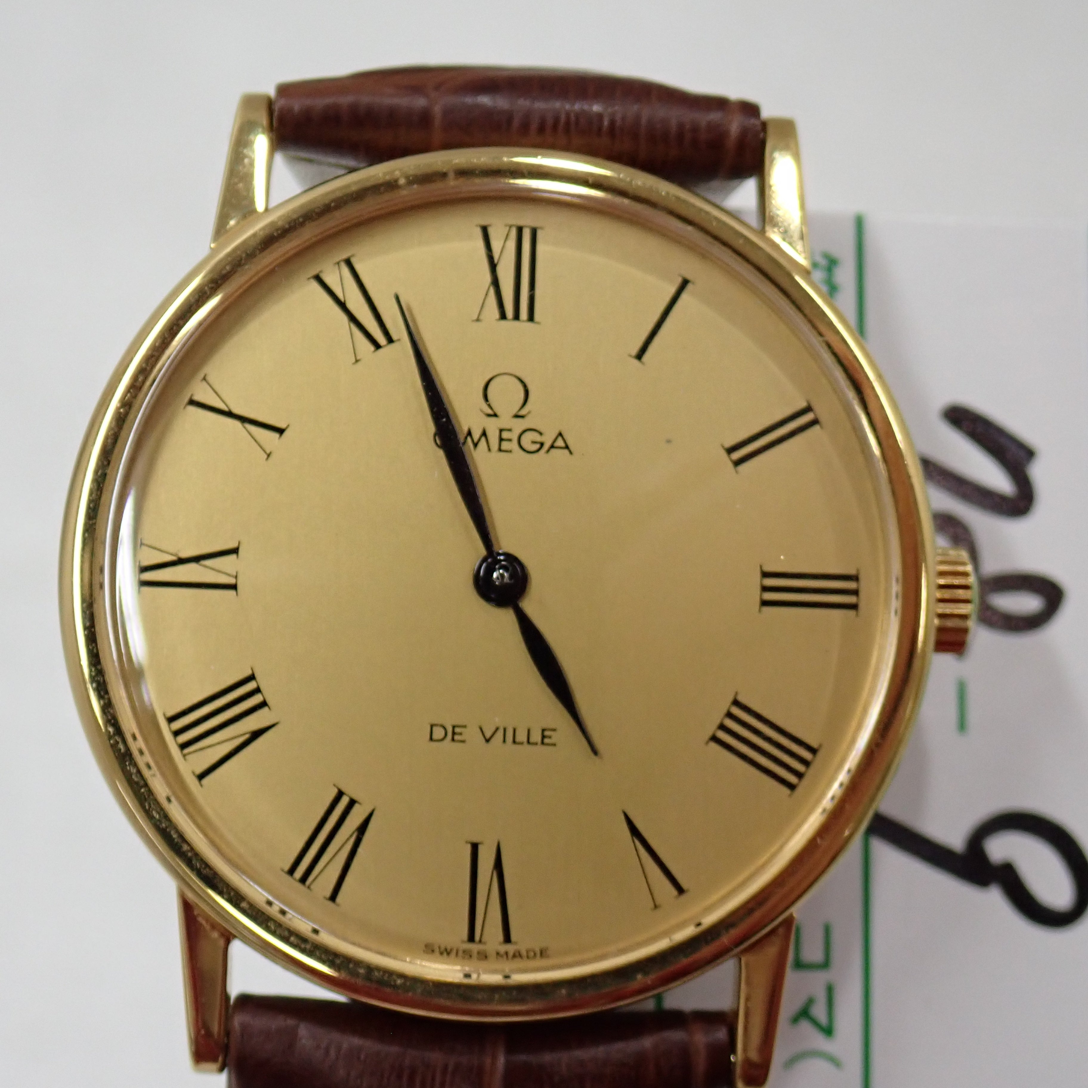 OMEGA De Ville レディースウォッチ ゴールドダイヤル ローマンインデックス クォーツ ヴィンテージ