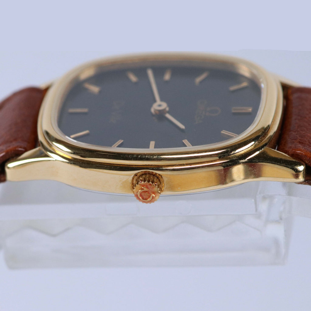 OMEGA De Ville ヴィンテージ レディース腕時計 ゴールドケース クォーツ