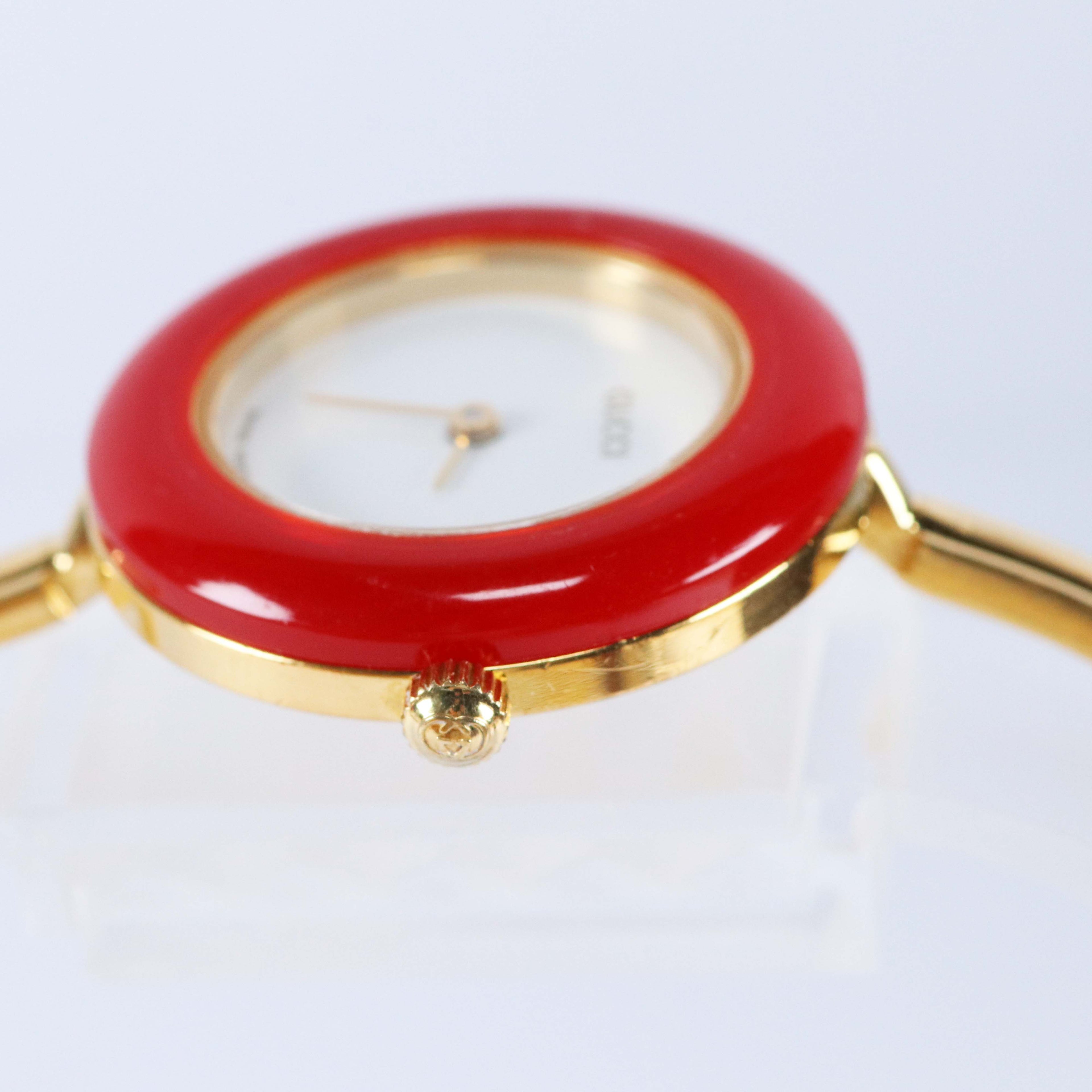 GUCCI チェンジベゼル レディース腕時計 ヴィンテージ 12色ベゼル付き クォーツ