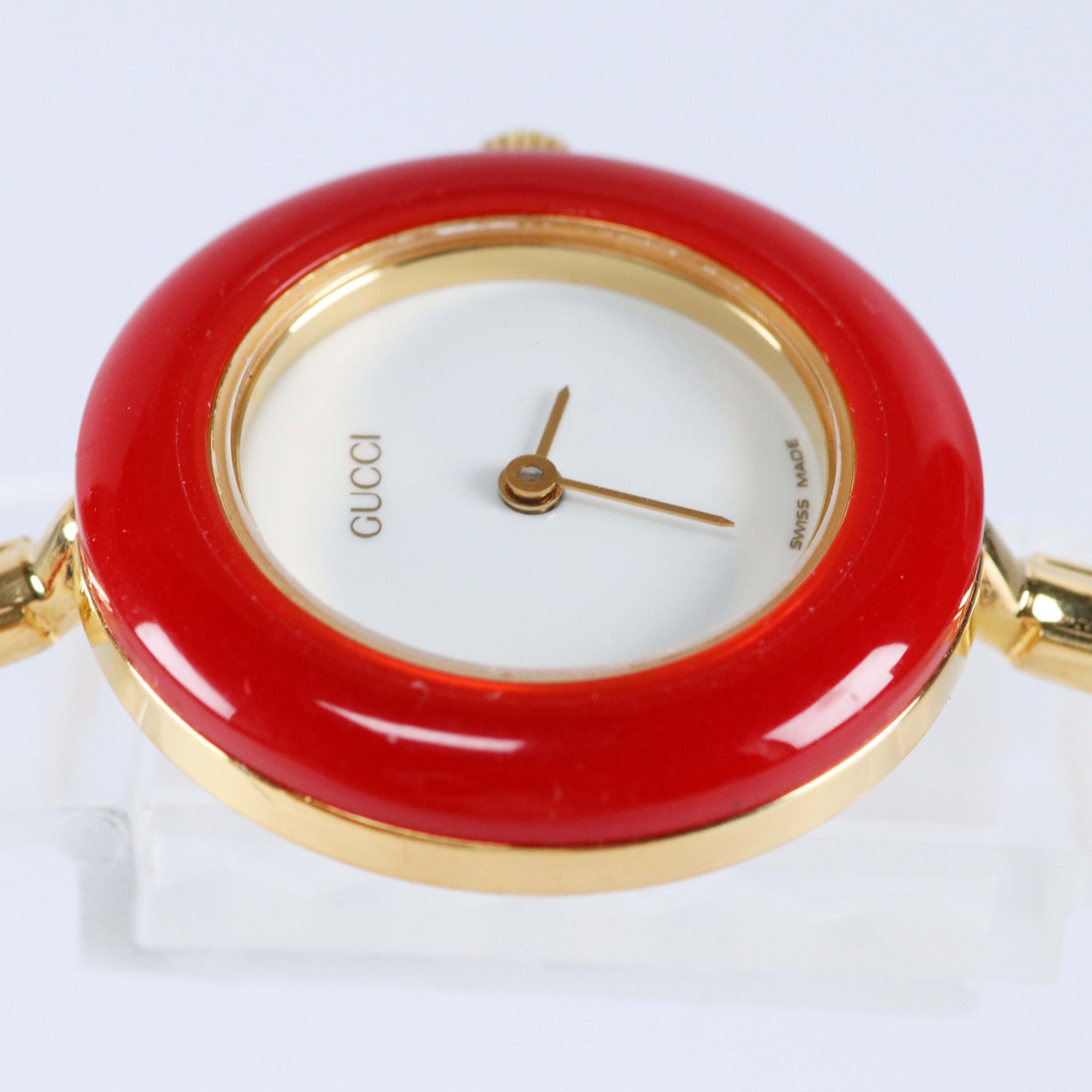 GUCCI チェンジベゼル レディース腕時計 ヴィンテージ 12色ベゼル付き クォーツ