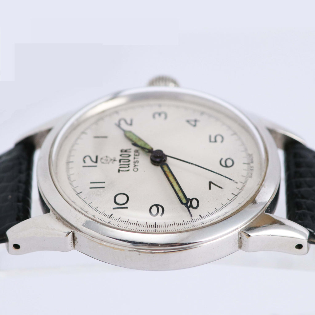 TUDOR OYSTER ヴィンテージ 手巻き ホワイトダイヤル 約33mm アラビアインデックス スモールサイズ