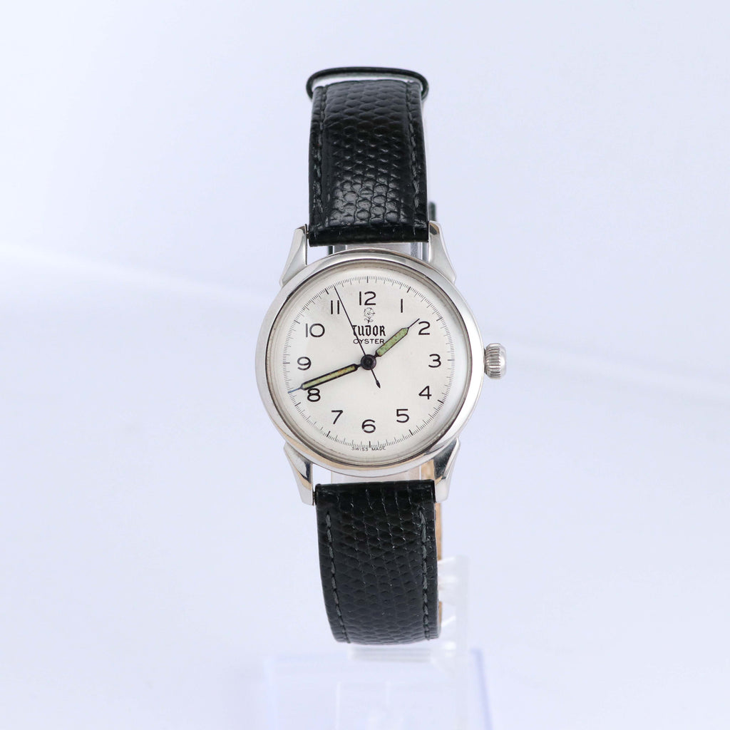 TUDOR OYSTER ヴィンテージ 手巻き ホワイトダイヤル 約33mm アラビアインデックス スモールサイズ
